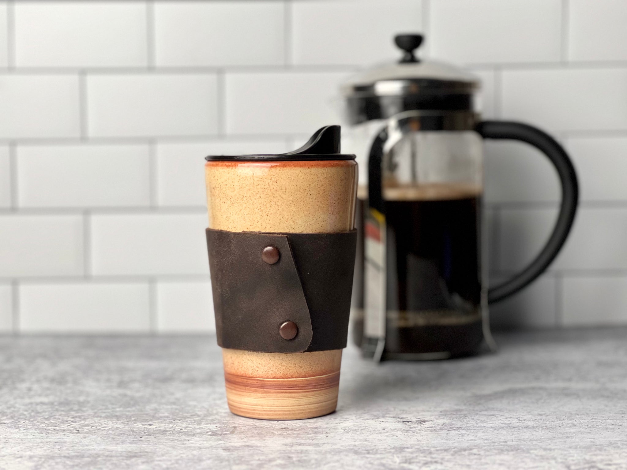 Photo Gallery Travel Mug with Handle